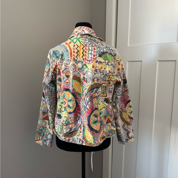 Chicos Abstract Pattern Jacket 0 - Picture 3 of 5